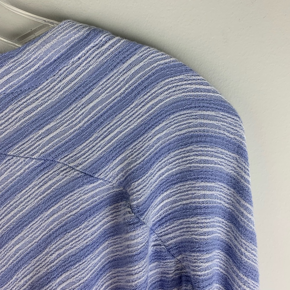 Free People Morning Striped Blue Dolman Knit Top - Picture 7 of 7